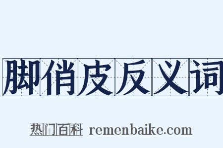 脚俏皮反义词是什么意思的图片